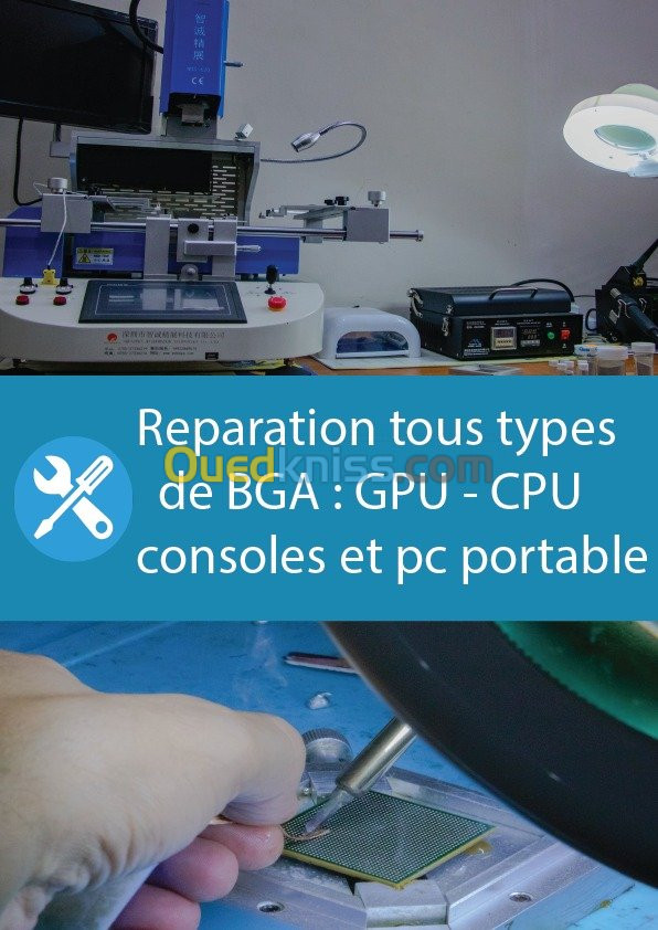 Réparation tous types PC/Console/BGA 