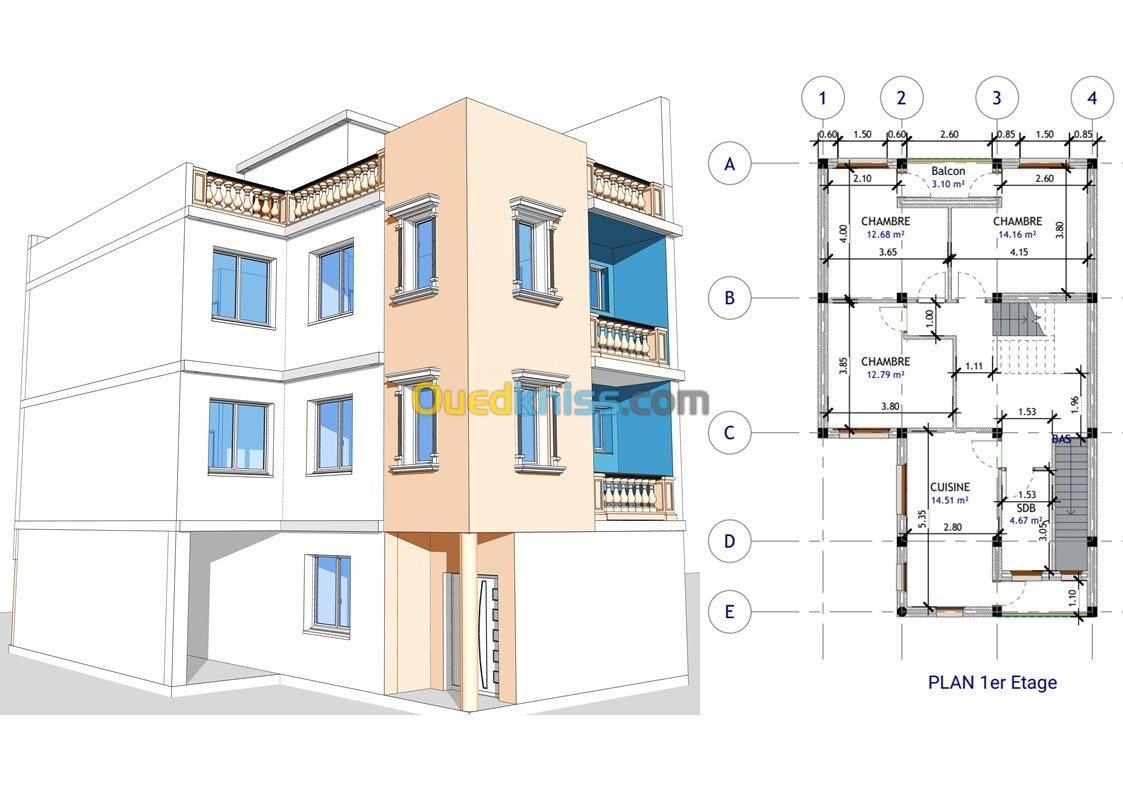 Etude Architecturale/Quantitatif-BIM