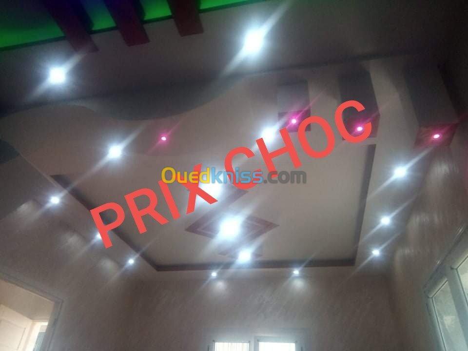 Peinture et b13 et faux plafond pvc