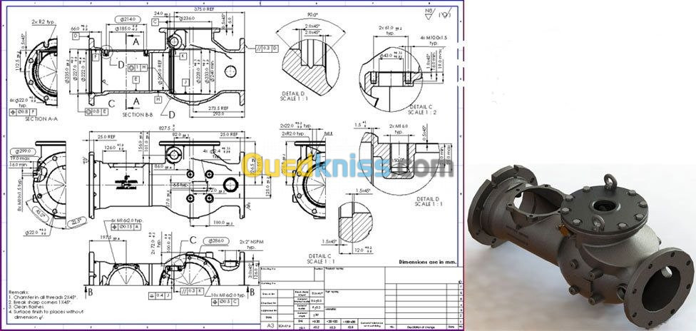 Conception CFAO 3D.2D,SolidWork