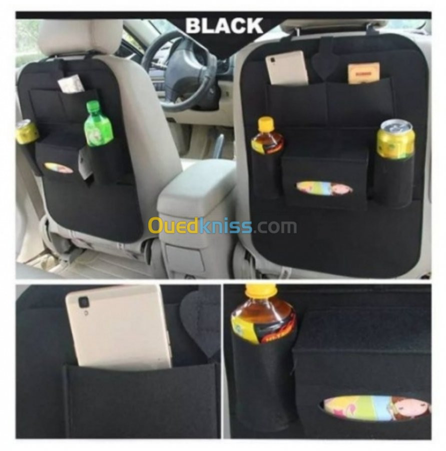 Car Back Seat Organizer (Black)