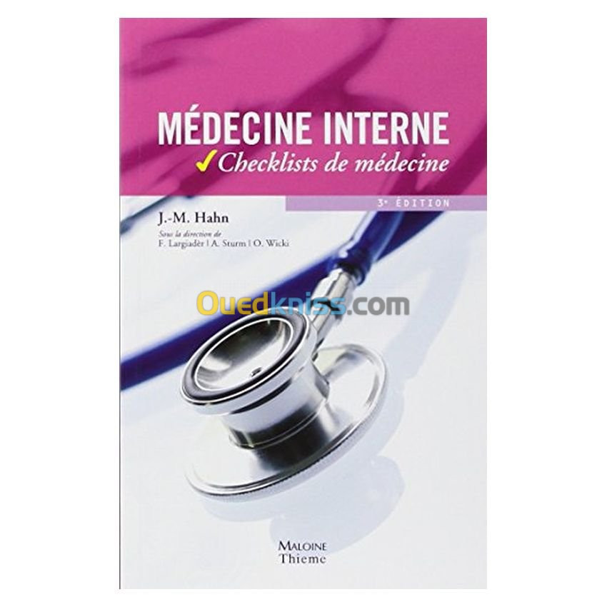 cheklist de Médecine interne 3éme édition