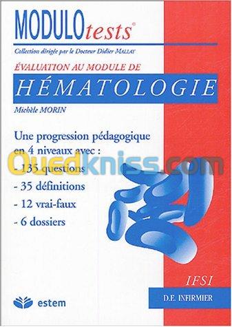 Evaluation au module d'Hématologie Modulo tests