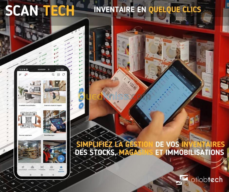 Inventaire physique et digitalisation des stocks, magasins, immobilisations