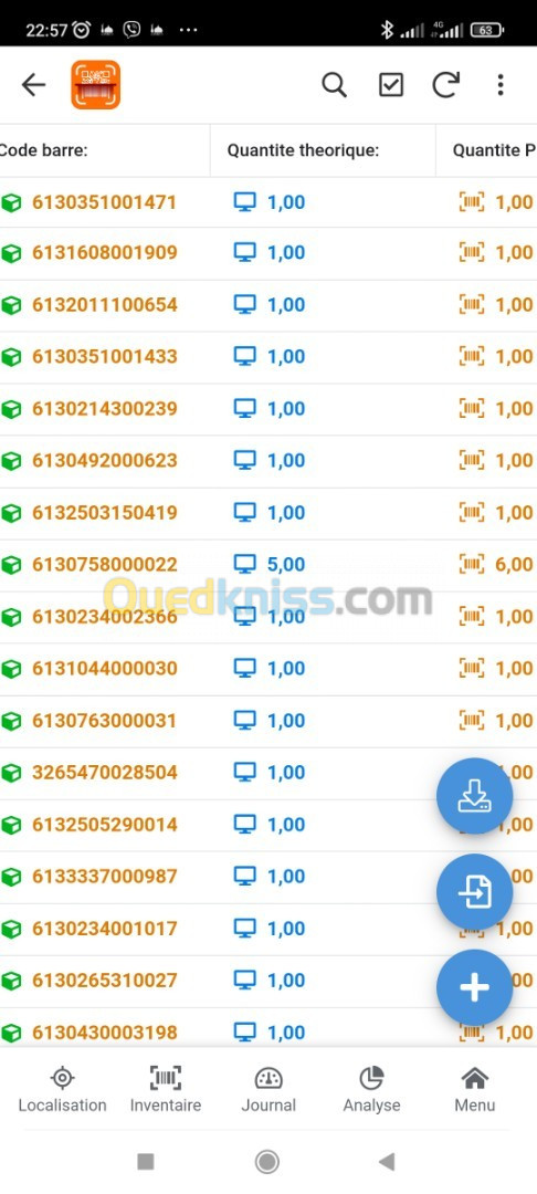 Logiciel Inventaire physique et gestion des stocks, magasins et immobilisations