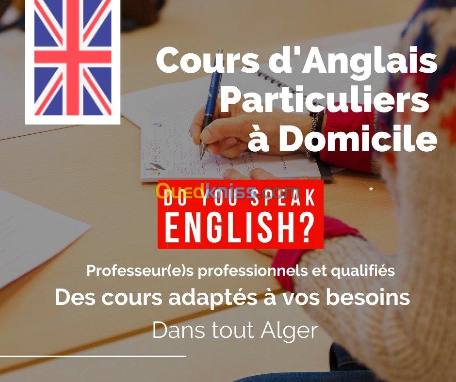 Cours d'Anglais Particulier a Domicile