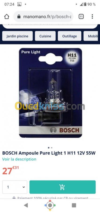 Lot d'ampoules Bosch pour voitures