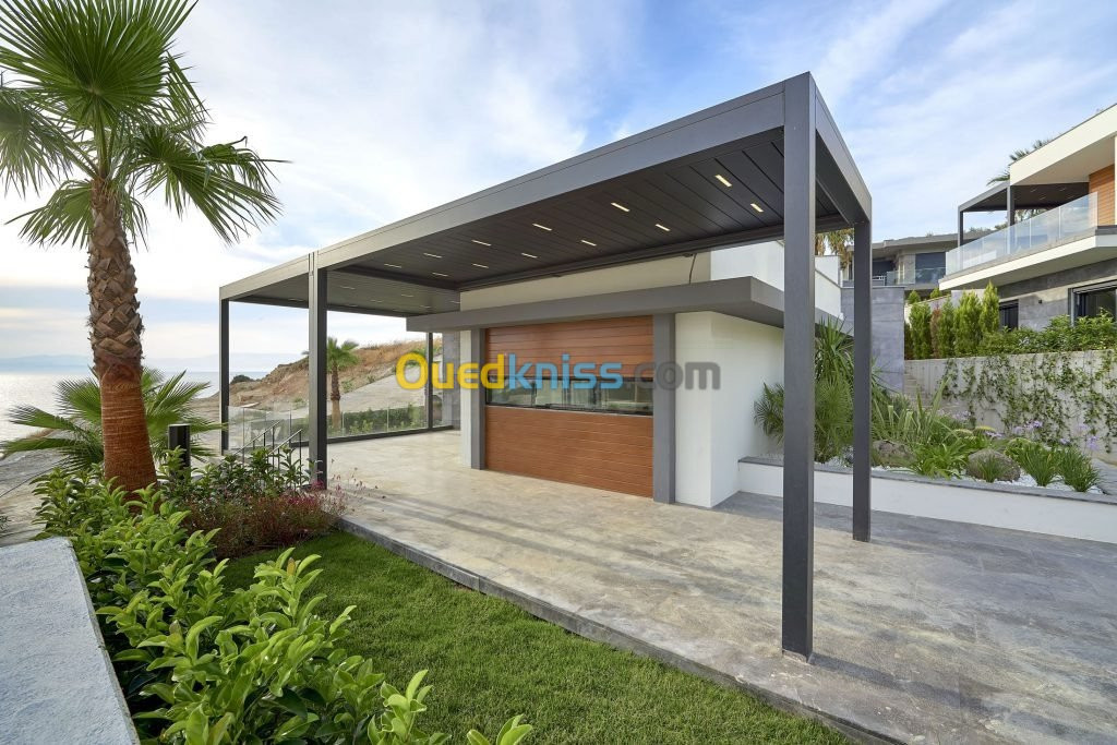 Pergola bioclimatique en Aluminium