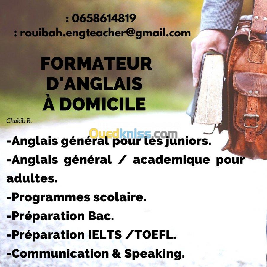 Formateur d'anglais à domicile 