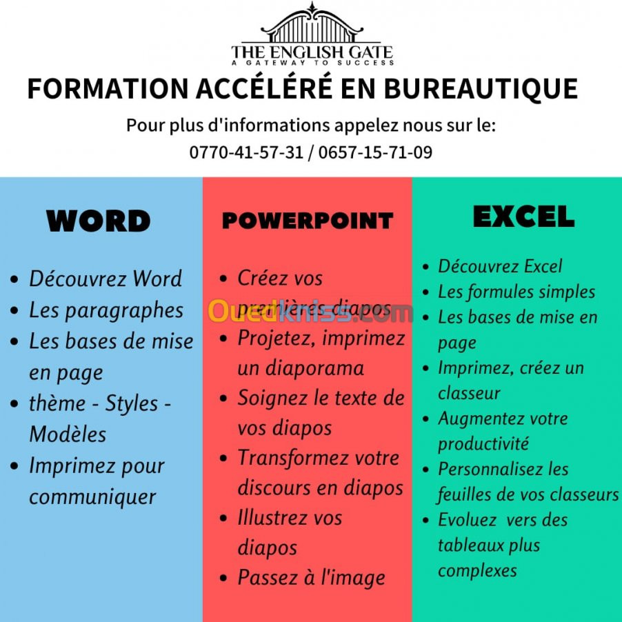 Formation en Bureautique 