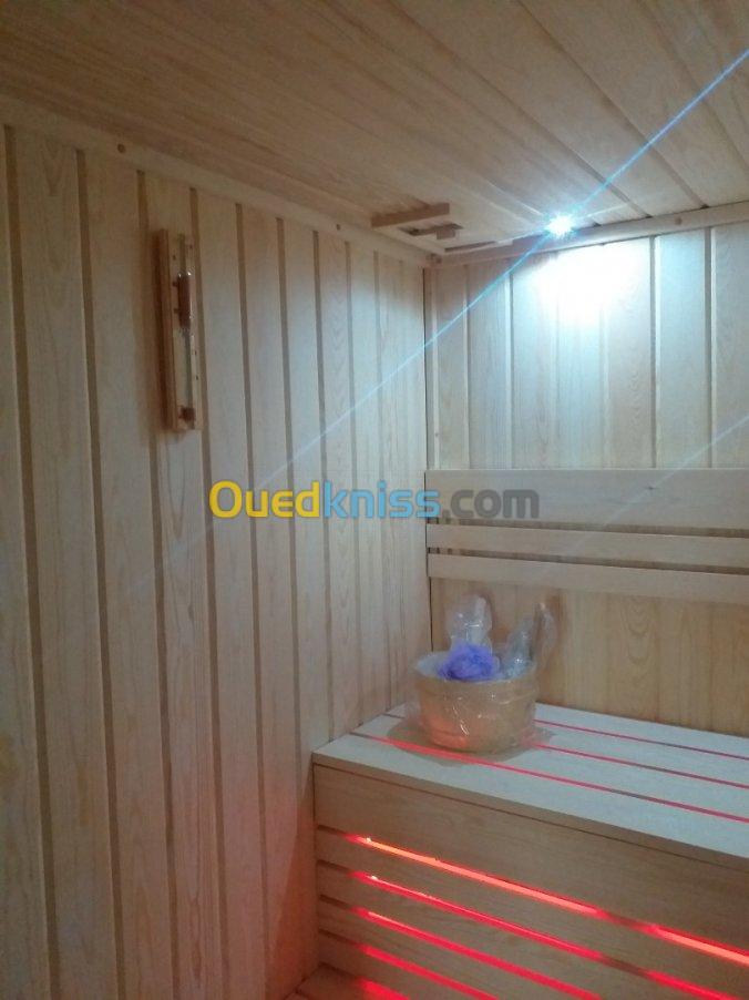 sauna sur mesure fourniture poussée 