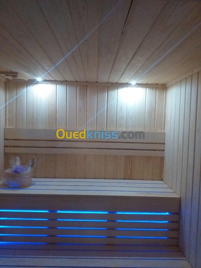 sauna sur mesure fourniture poussée 