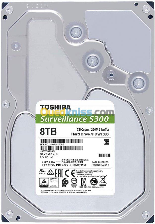 TOSHIBA S300 8TB 3.5" 7200rpm New 2020