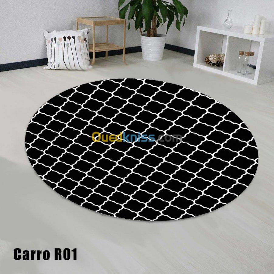 tapis rond digital 3D