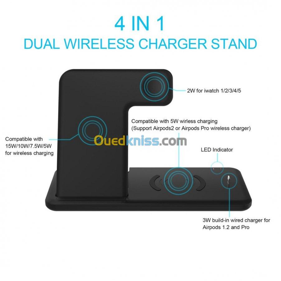 Chargeur 4 in 1 wireless 15W