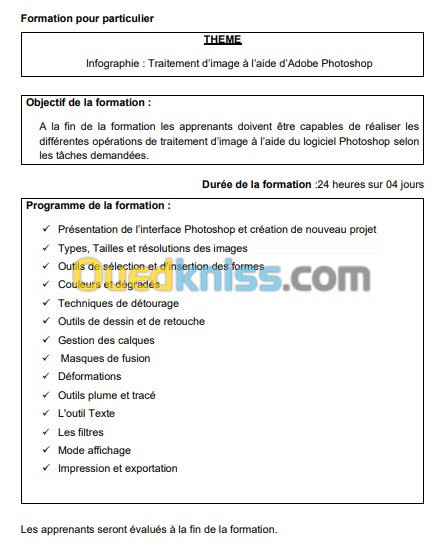 Formation infographie  100% pratique 