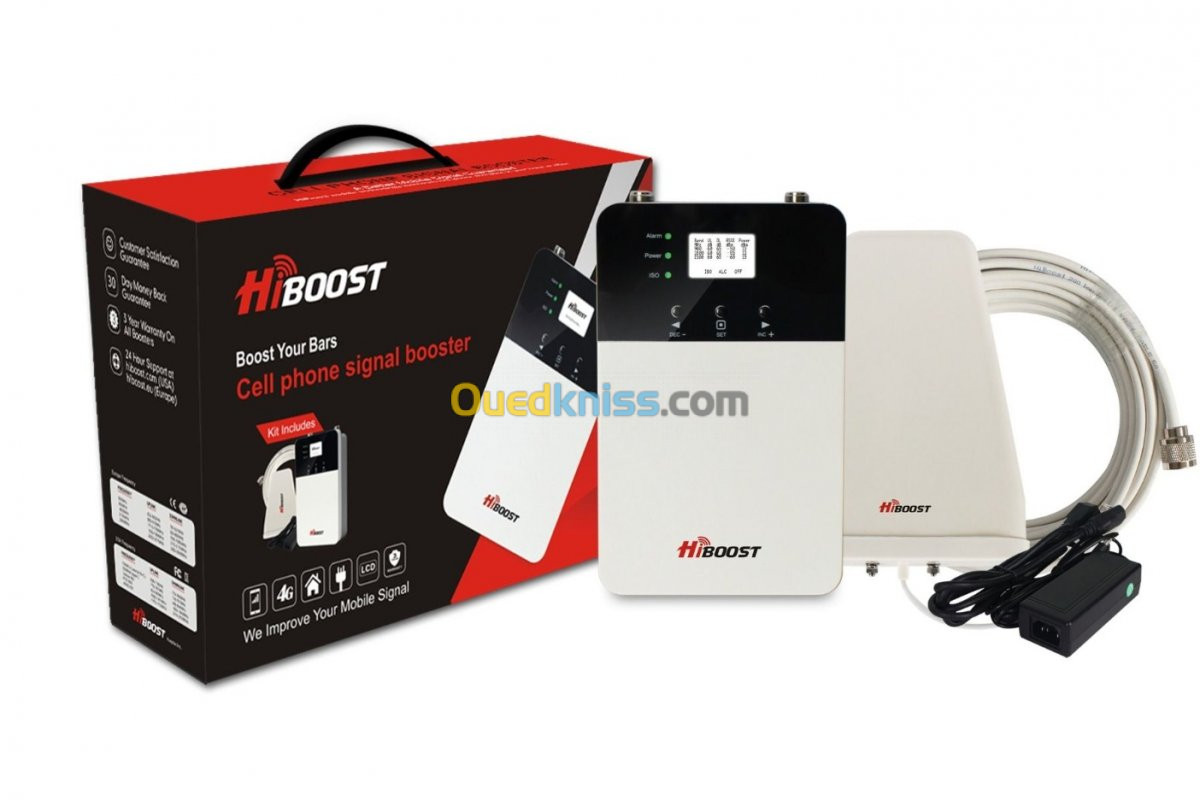 Amplificateur GSM repeteur Triband 2G-3G-4G 1000m2 HiBoost Hi13-3S