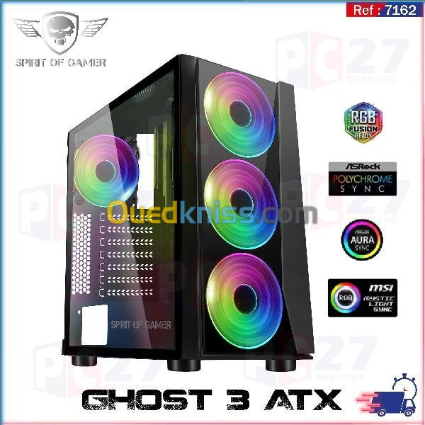 BOITIER PC GAMER GHOST 3 ATX-RGB