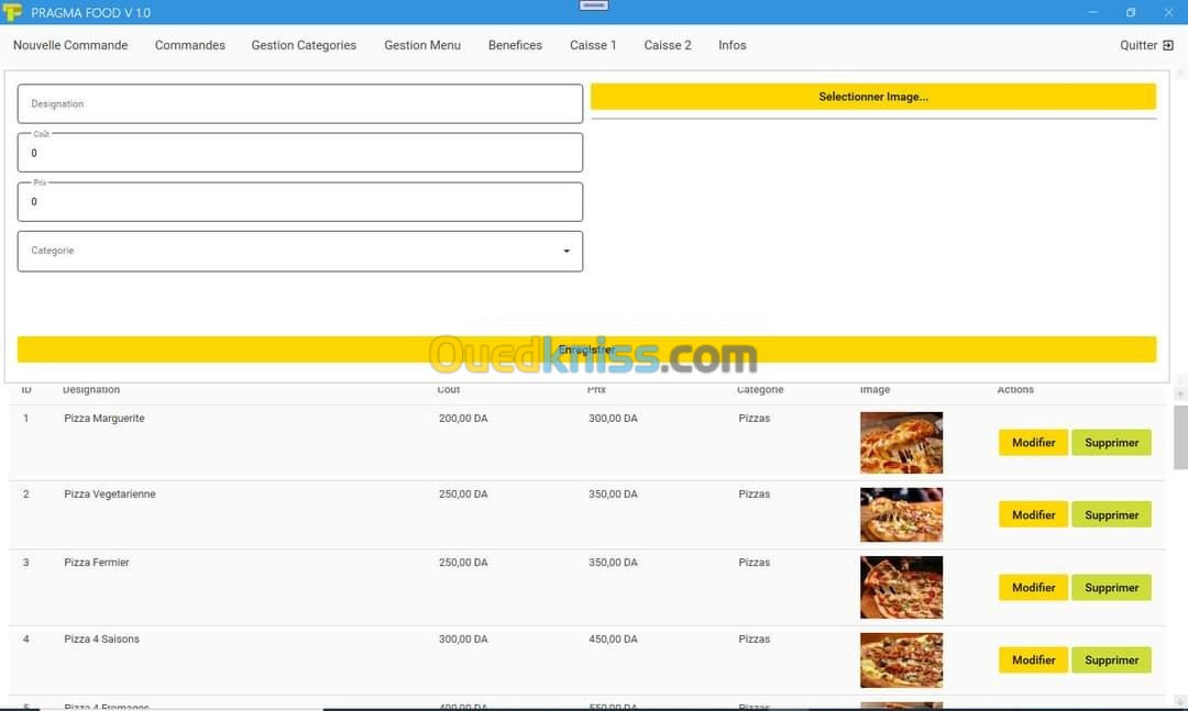 Logiciel de gestion restaurants 