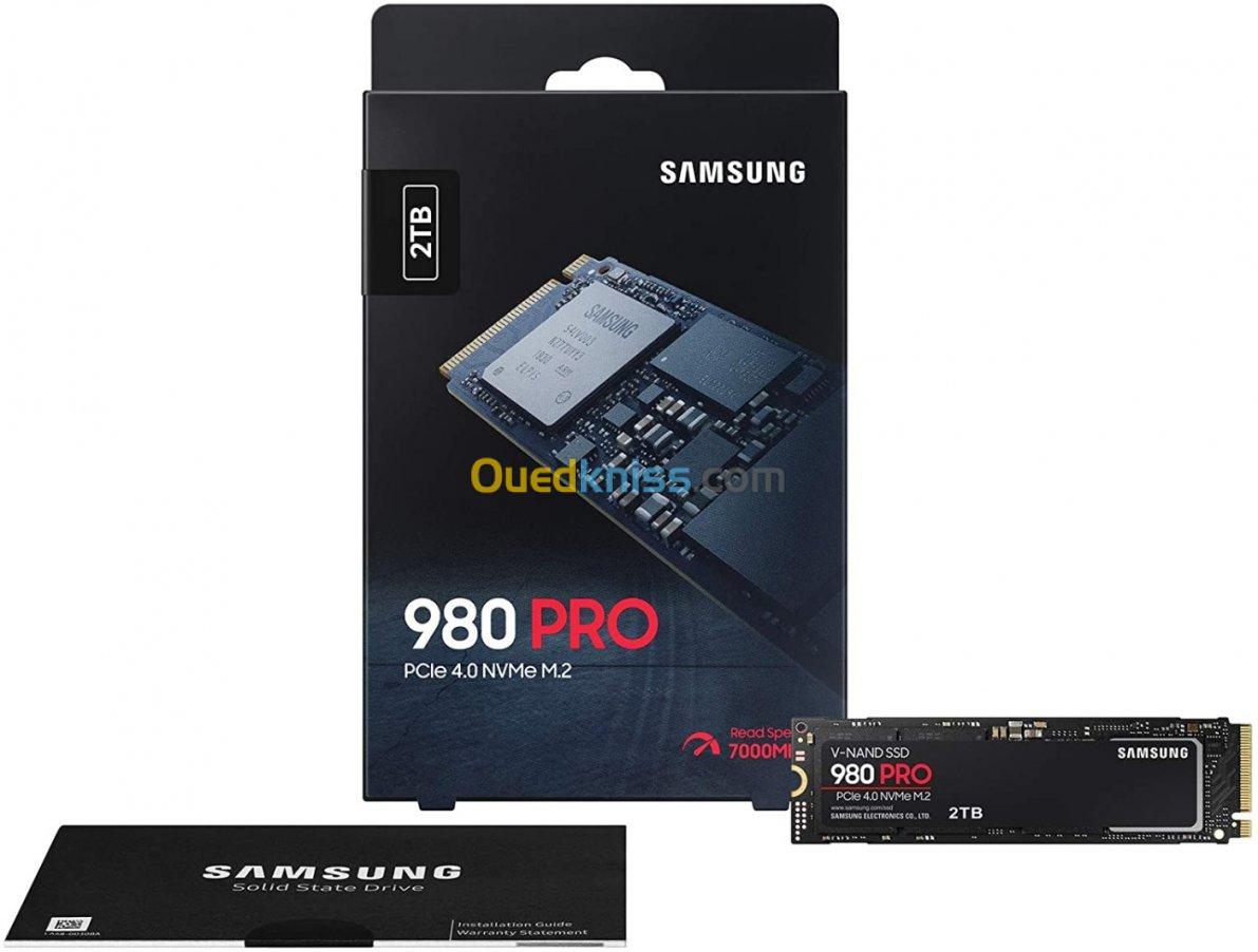Samsung SSD 980 PRO M.2 PCIe NVMe 2 To SSD 2 To M.2 NVMe 1.3c - PCIe 4.0 x4  / PS5 - Alger Algérie