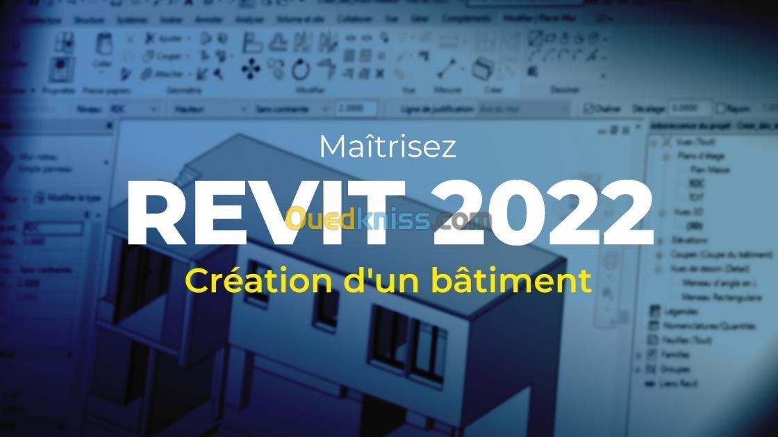 REVIT 2022 Création d'un bâtiment 