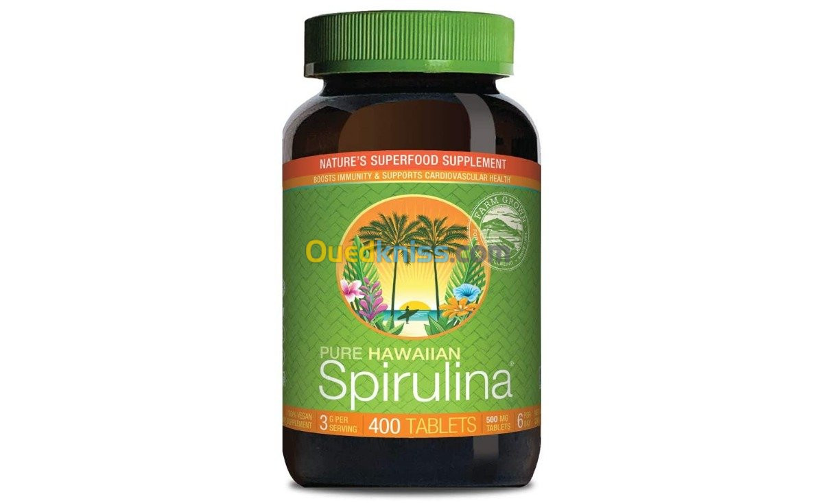 Pure Hawaiian Spirulina 400 Comprimés