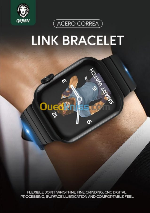 Bracelet maillon best sale apple watch