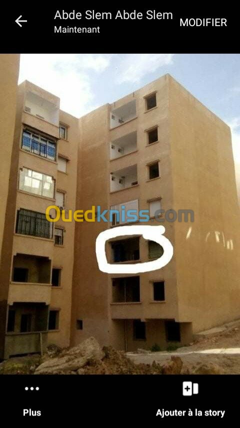 Vente Appartement F4 Skikda Ramdane djamel