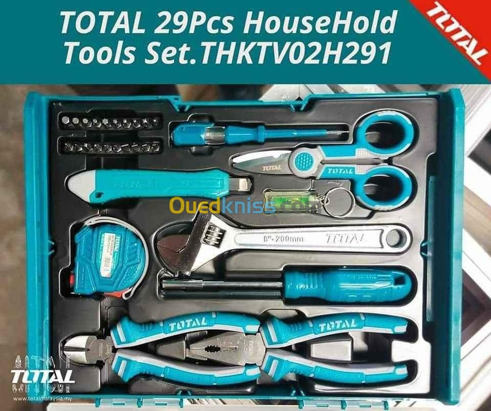 Nouvelle Caisse à outils TOTAL 29PCS  