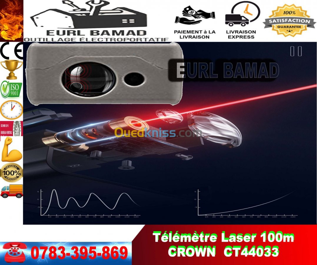 Télémètre Laser Numérique  40M/100M 