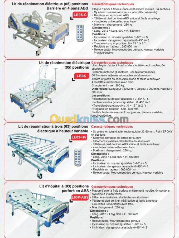 Lit médicalisé D'hôpital pro