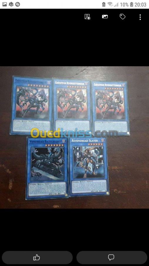 Cartes yu gi oh original à vendre 