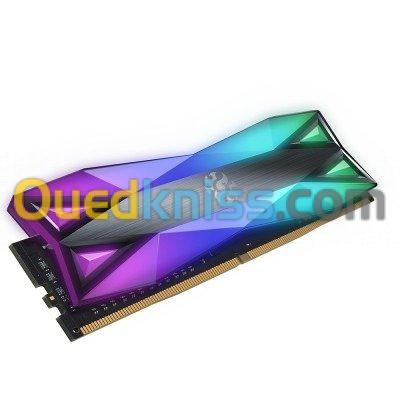 MEMOIRE DDR4 ADATA XPG 16G 3200 UDIMM CL16 GAMMIX D60 RGB AX4U320016G16AST60