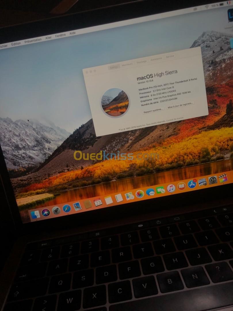 MacBook pro 2017 touchbar i5 8gb 500gb 