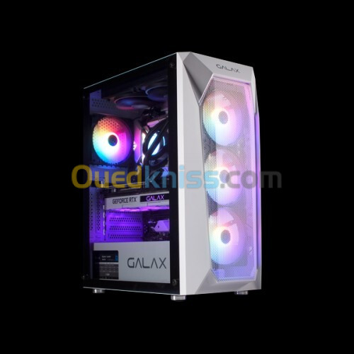 BOITIER GALAX REVOLUTION 05 WHITE 4 FANS RGB GAMING 