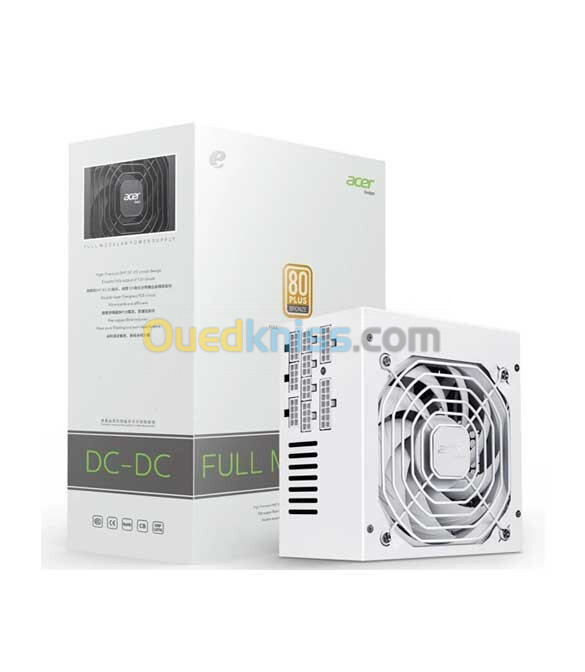 ALIMENTATION ACER 550W 80 PLUS BRONZE FULL MODULAR WHITE