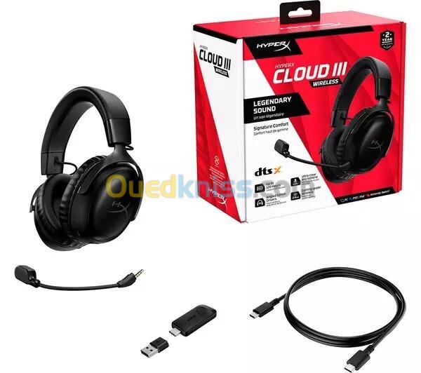 CASQUE GAMING HYPER X CLOUD III PC PS4 PS5 XBOX SERIES S X XBOX ONE NINTENDO USB / JACK CLOUD 3