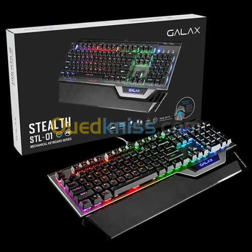 CLAVIER MÉCANIQUE GALAX STEALTH-01 SWITCHES MÉCANIQUES RGB ANTI-GHOSTING N-KEY ROLLOVER