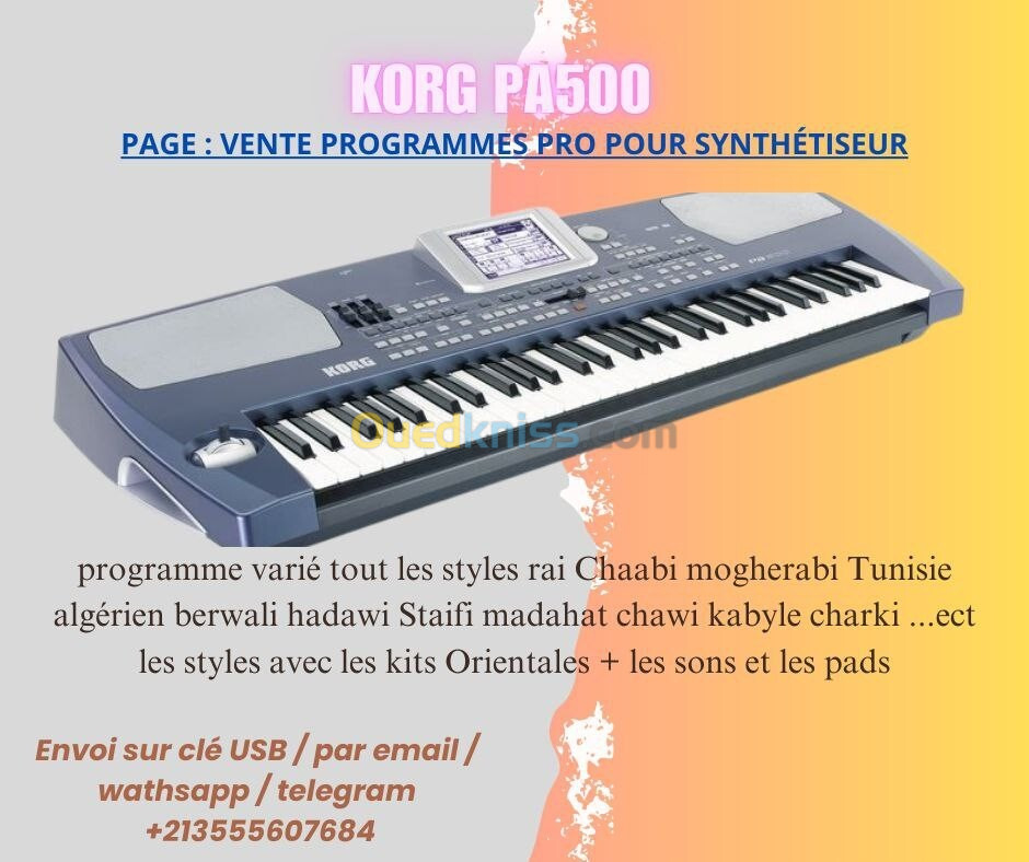 Programme Korg pa500