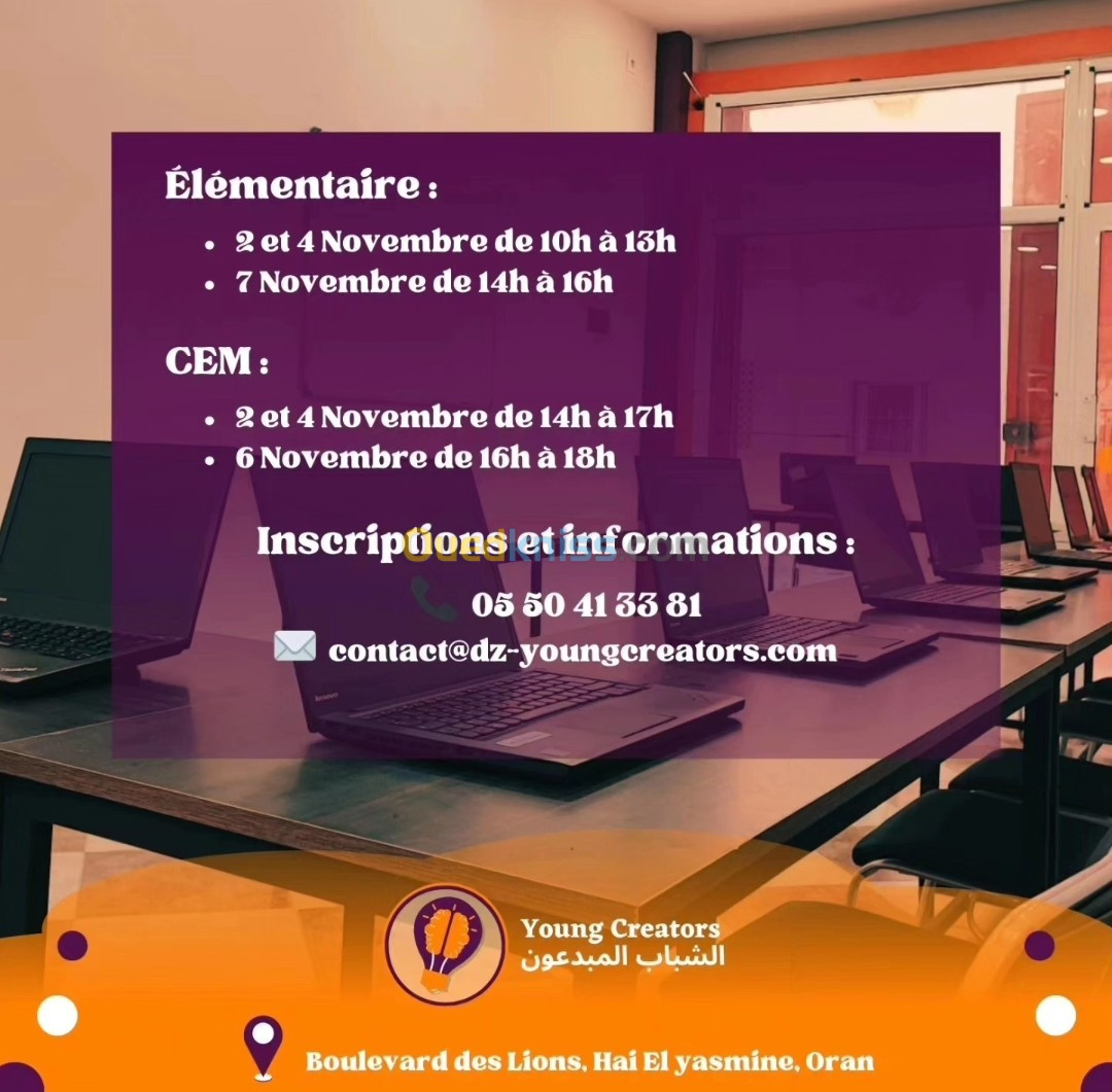 Cours D'initiation À La Programmation Gratuit - Ateliers Numériques, Créatifs, Langues