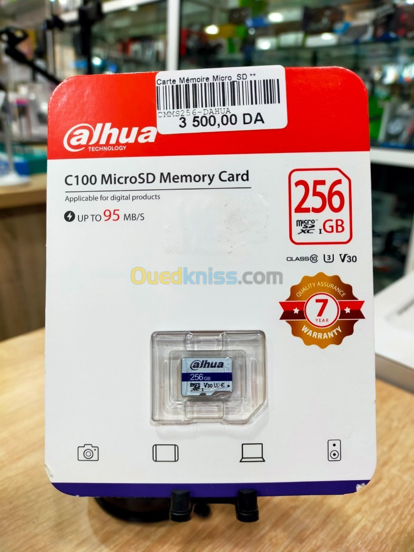 Carte Mémoire Micro_SD ** 256GB** Class 10 DAHUA