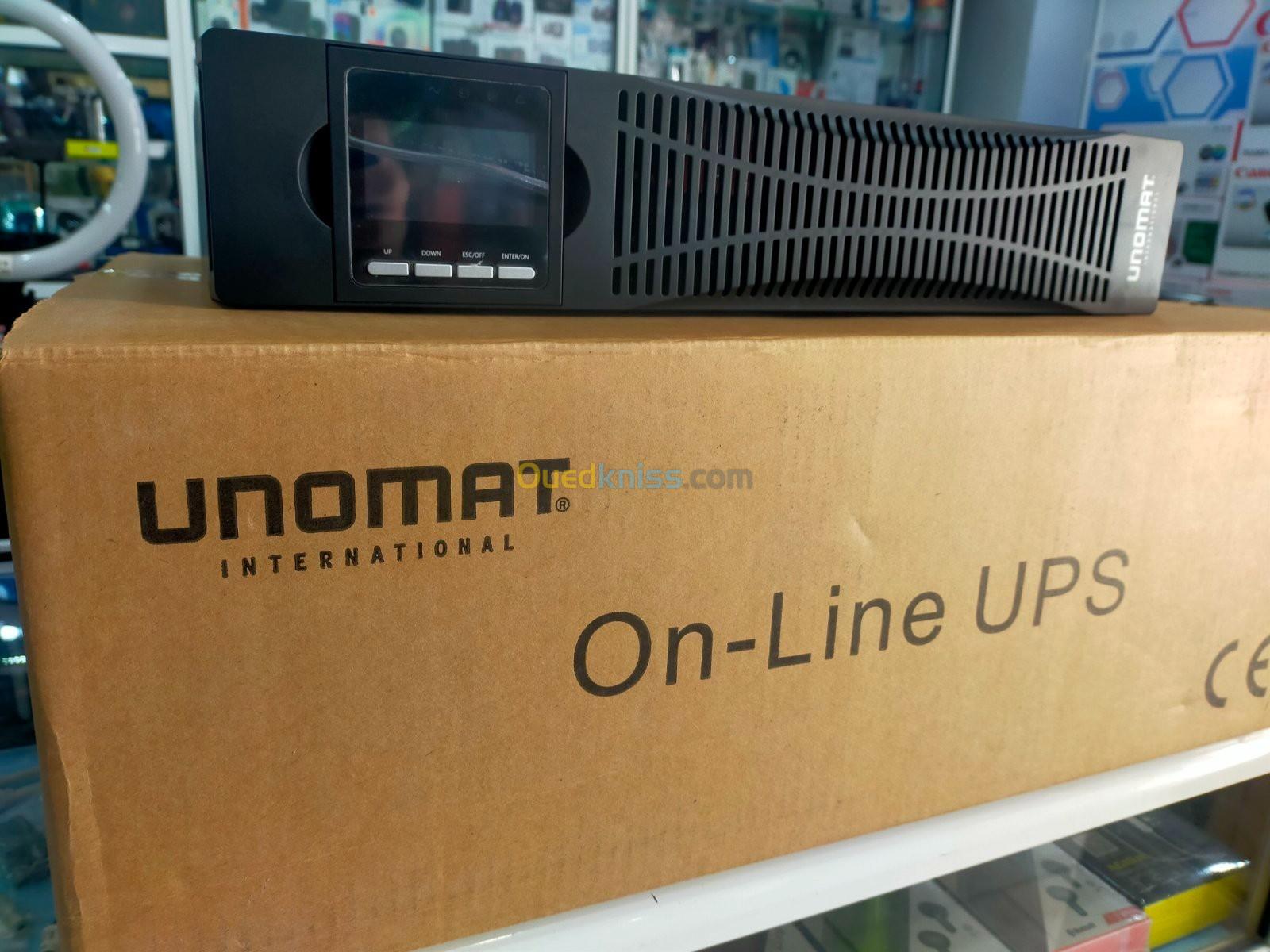 Onduleur UNOMAT UPS 1KVA 1000VA Racable On-line