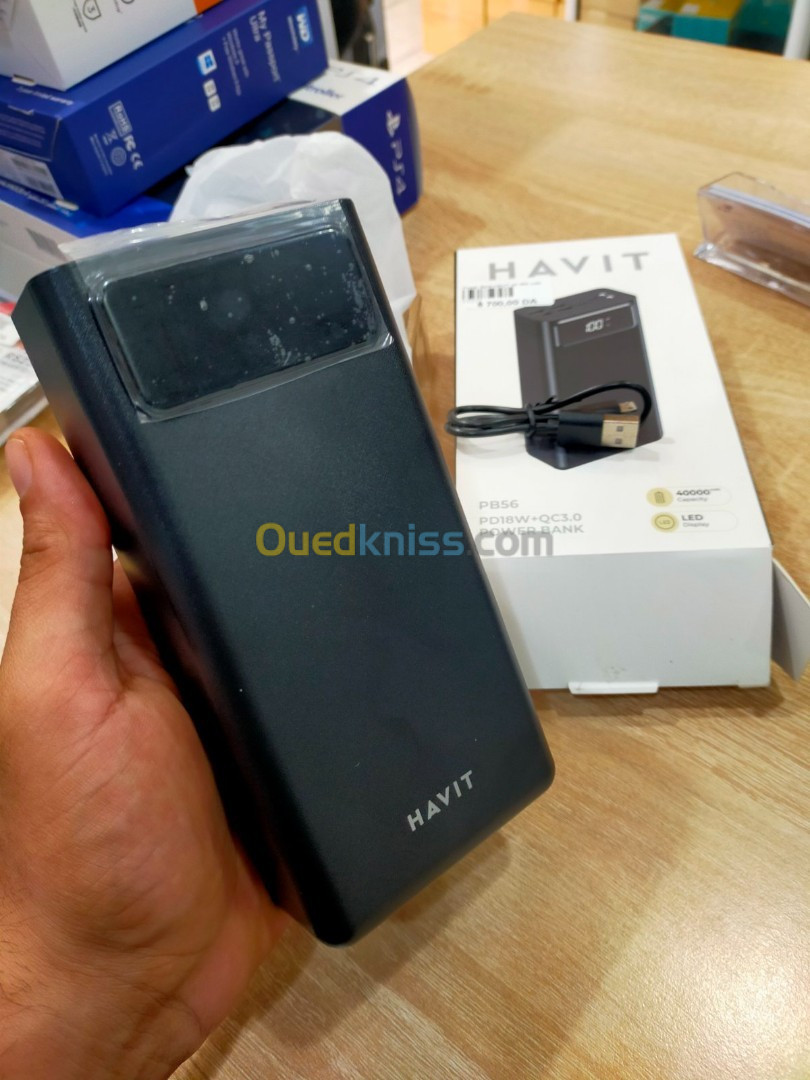 Power Bank HAVIT 40 000 mAh PD18W+QC 3.0 PB56