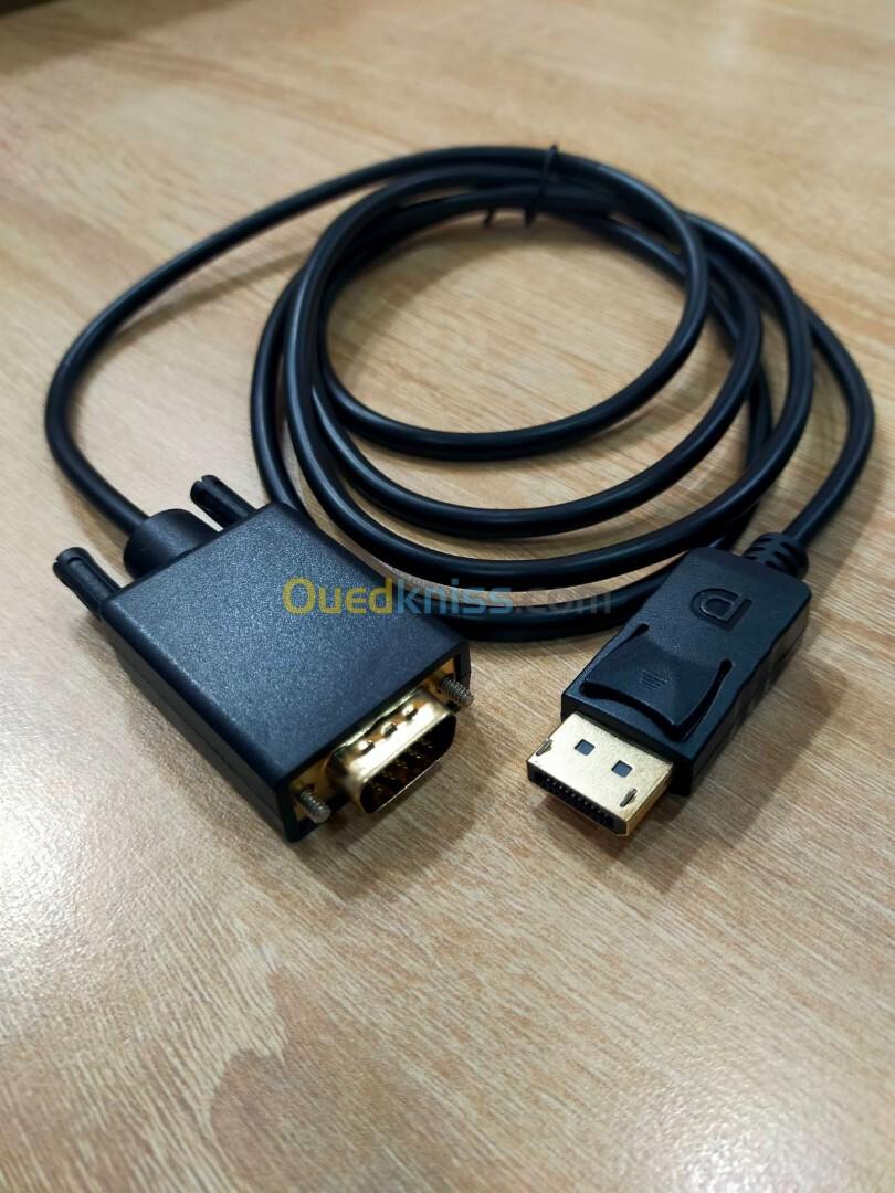 Cable Display To VGA Male/Male 1.8M