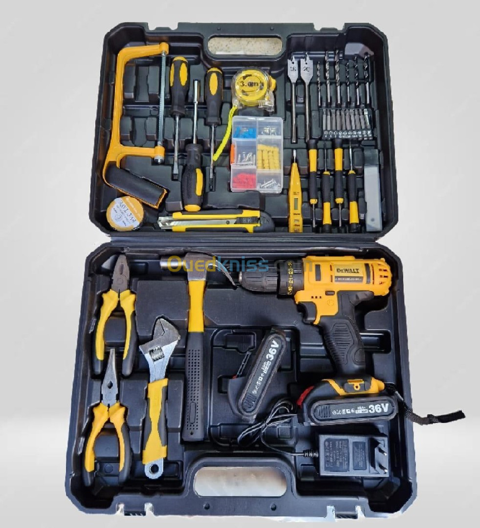 Caisse visseuse dewalt 36 vilt + Caisse chignole crown