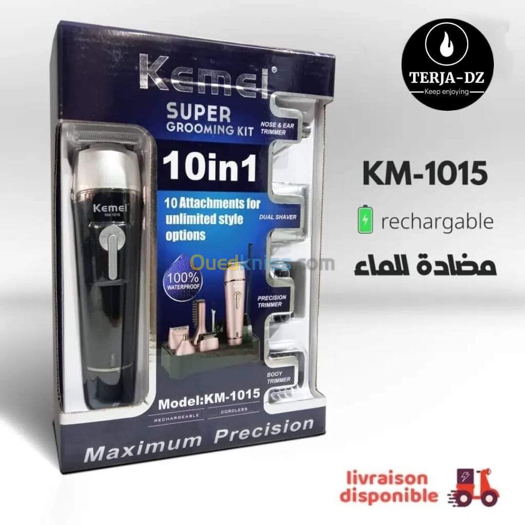 Tondeuse kemei 10in1 km-1015