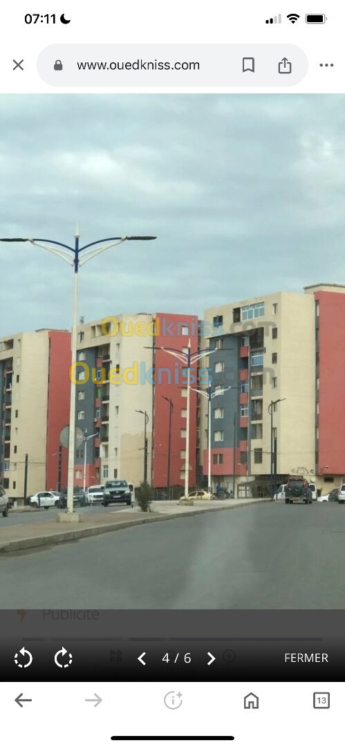 Vente Appartement F3 Mostaganem Mostaganem