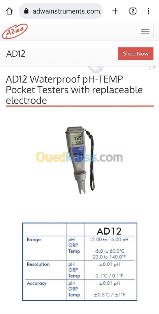 PHmetre Conductimetre TDS