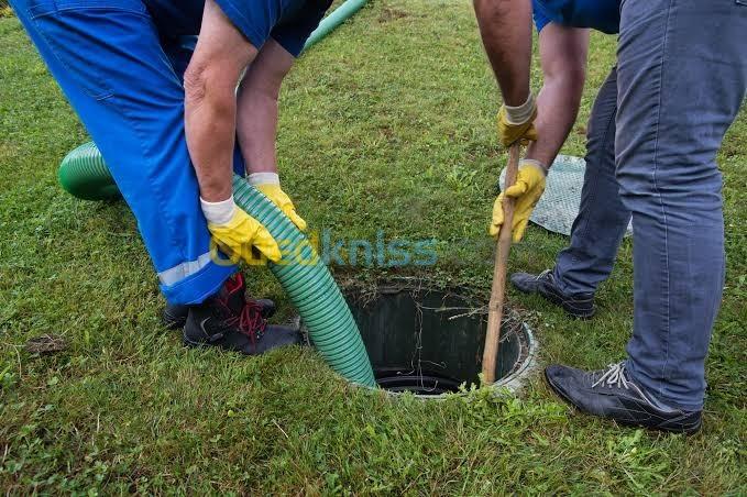 Débouchage conduite vidange fosse 