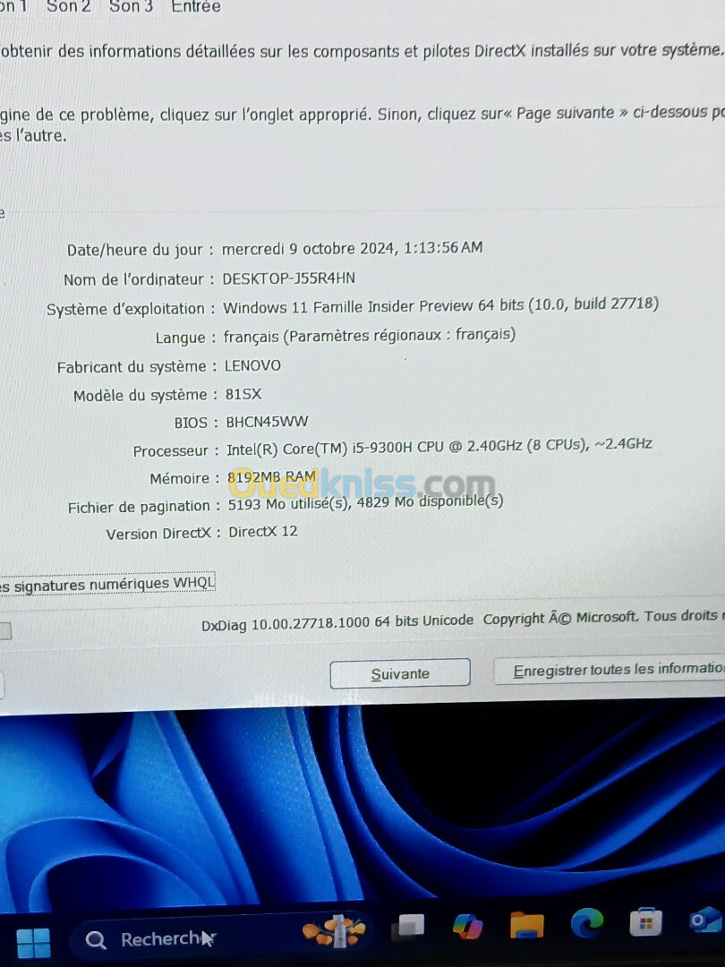 LENOVO LEGION Y540 I5 9300H GTX 1660TI 6GB RAM 8GB